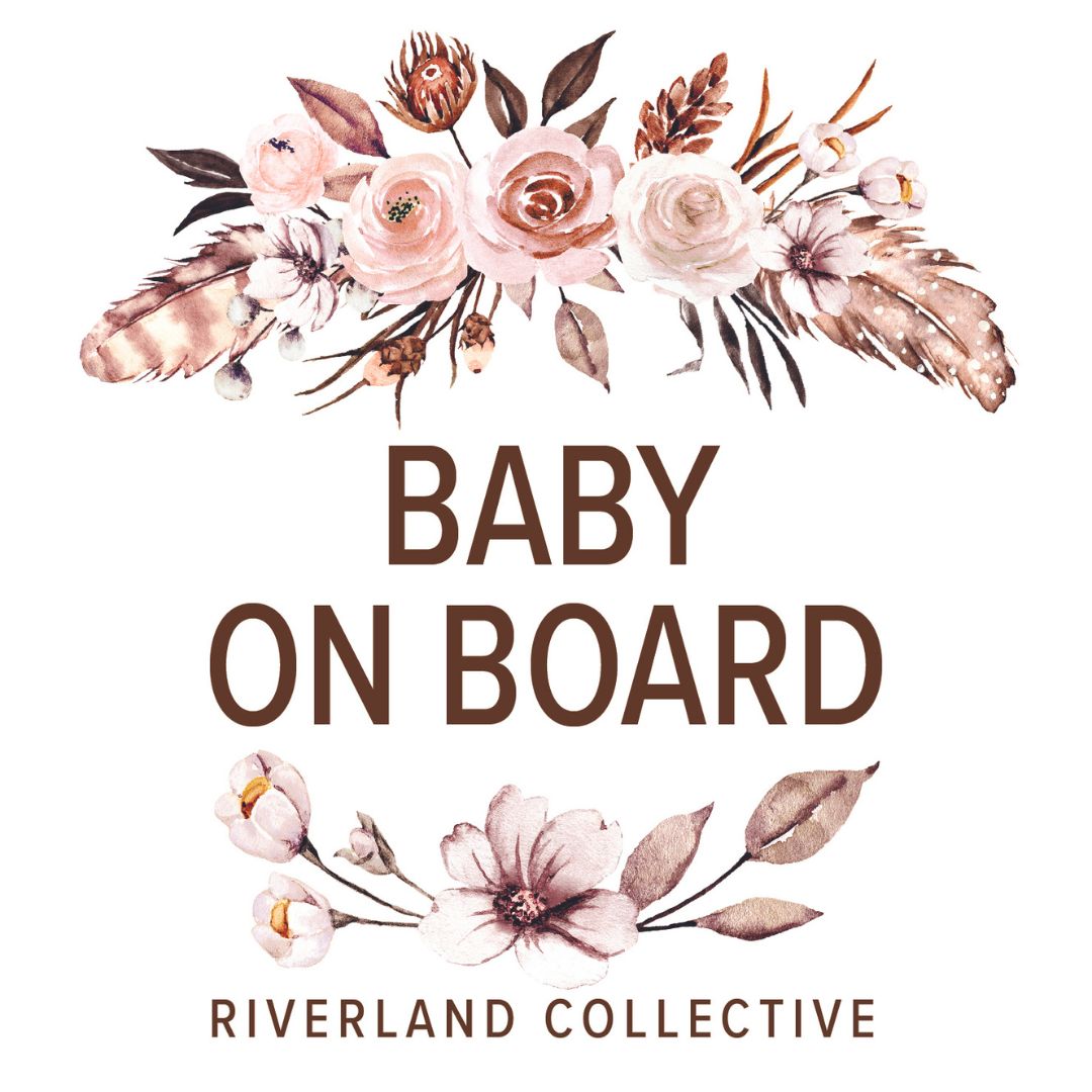 Riverland Collective Baby on Board Decal