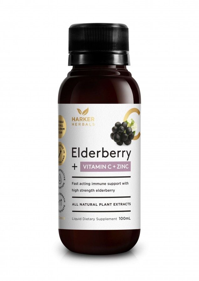 Harker Herbals Be Well Vitamin C + Elderberry + Zinc - 200ml