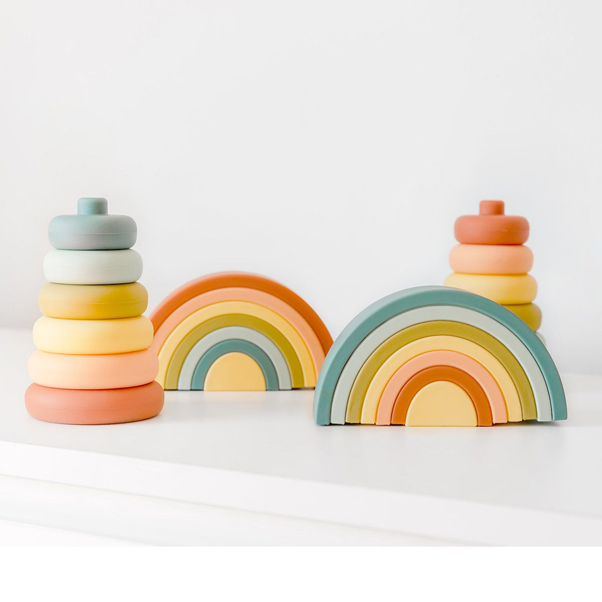 OB Designs Silicone Stacker - Rainbow